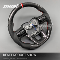 Volant en fibre de carbone véritable personnalisé pour Toyota Hilux 8ème génération GR Sport Revo SR5 Rogue 2016-2025, amélioration de l'intérieur
