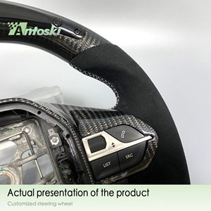 Volante Sportivo in Fibra di Carbonio e Pelle per <span class=keywords><strong>Peugeot</strong></span> 4008 Modello M4 con Funzionalità Comfort - Product Image 3