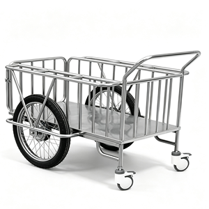 Chariot de <span class=keywords><strong>transport</strong></span> médical silencieux en acier inoxydable de haute qualité Medco pour hôpitaux, cliniques et livraison sur les salles d'hôpital - Product Image 2