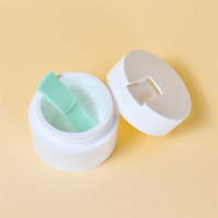 Pot vide personnalisé unique 50g emballage cosmétique pot en plastique de luxe avec cuillère pour masque crème pour le visage