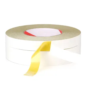D/S Hot Melt Glue High Quality Heat-Resistant White Release Paper Double Side Yellow Tissue Tape