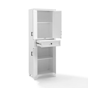 <strong>Cheap</strong> Price Wooden Kitchen <strong>Pantry</strong> <strong>Cabinet</strong> with 4 Doors and Drawers 68'' Kitchen Hutch with Adjustable Shelf White - Product Image 4