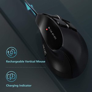 Ratón vertical multiusos, ratón óptico recargable inalámbrico de 2,4G, ratón compatible con Windows y Mac, ratón compatible con Bluetooth - Product Image 5
