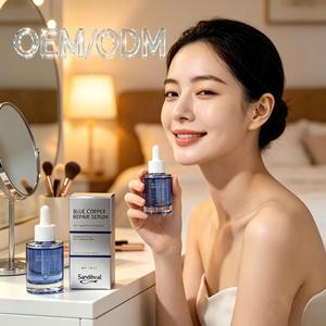 Sérum Facial Personnalisé OEM ODM au Peptide Bleu – Vente en Gros Usine – Hydrate, Réduit les Rides, Améliore l'Élasticité, Restaure la Peau - Product Image 1