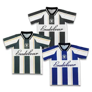 Maglia da calcio maglia ad asciugatura rapida personalizzata nuova stagione da uomo vestiti uniforme Set di maglia da calcio retrò sublimata