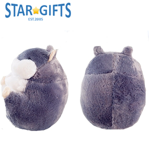 Almohada de Peluche de Coral con Diseño de Hámster, Manta de Doble Uso para Coche, Relleno de Algodón PP - Product Image 5