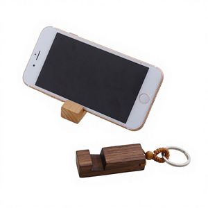 Natural Beech Wood Eco-Friendly Folk Art Cell Phone <b>Tablet</b> <b>Holder</b> with Custom Laser Engraving and Polished Finish - Product Image 4