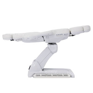 Camilla Eléctrica Hidráulica Hochey para Pestañas, Cama Curvada de Masaje para Extensiones con Espuma Viscoelástica para Salón de Belleza Médico, Color Rosa - Product Image 4