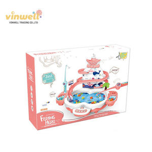 Table de pêche avec rails électriques, 3 en 1, jeu éducationnel <span class=keywords><strong>pour</strong></span> s'amuser avec <span class=keywords><strong>la</strong></span> musique - Product Image 4