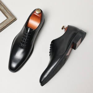 Zapatos Oxford de moda de gama alta de cuero genuino hechos a mano personalizados para hombres otoño boda negocios ocasiones formales antideslizantes - Product Image 5