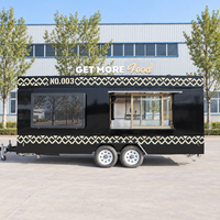 Camion de Kebab Entièrement Équipé, Taille Personnalisée pour l'Europe, Chariot de Vente Ambulant pour Bubble Tea, Café, Hot-Dogs, Remorque Alimentaire Carrée