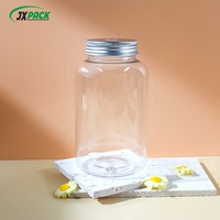 Bouteille de thé au lait de qualité alimentaire 500ML et bouteille de boisson de jus de fruits bocaux en plastique avec couvercles en gros sérigraphie en plastique PET