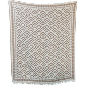 Manta Jacquard Maya, 130x170 cm - 51x67 pulgadas, 100% algodón, hecha en Turquía - Product Image 1