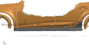 Convient à HONDA 2024 + Intergra Type S DE5 Velocita jupe latérale en fibre de carbone bien faite - Product Image 4