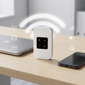Routeur WiFi sans fil 4G LTE ESIM JIMI 2100mAh, 16 utilisateurs, 300 Mbps, portable, MIFIS, version européenne - Product Image 1