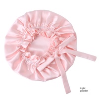 Bonnet de nuit en soie de mûrier respirant et réglable, double couche, multicolore, pour le soin des cheveux et la climatisation