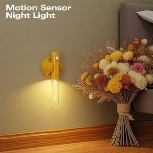 Lampe de nuit intelligente à détection de présence humaine, appliques murales rechargeables, lampes murales magnétiques pour chambre à coucher, escalier, toilettes, armoire - Product Image 2
