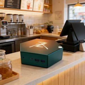 Mini PC pour caisse enregistreuse de <span class=keywords><strong>magasin</strong></span>, assistant de comptoir, lecteur de codes-barres, gestion des commandes pour l'exploitation quotidienne des commerces de détail - Product Image 2