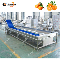 Machine à laver industrielle pour pommes de terre Laveuse de racines Figue de barbarie/cactus Machine à laver les fruits orange Ligne de séchage à l'air des fruits