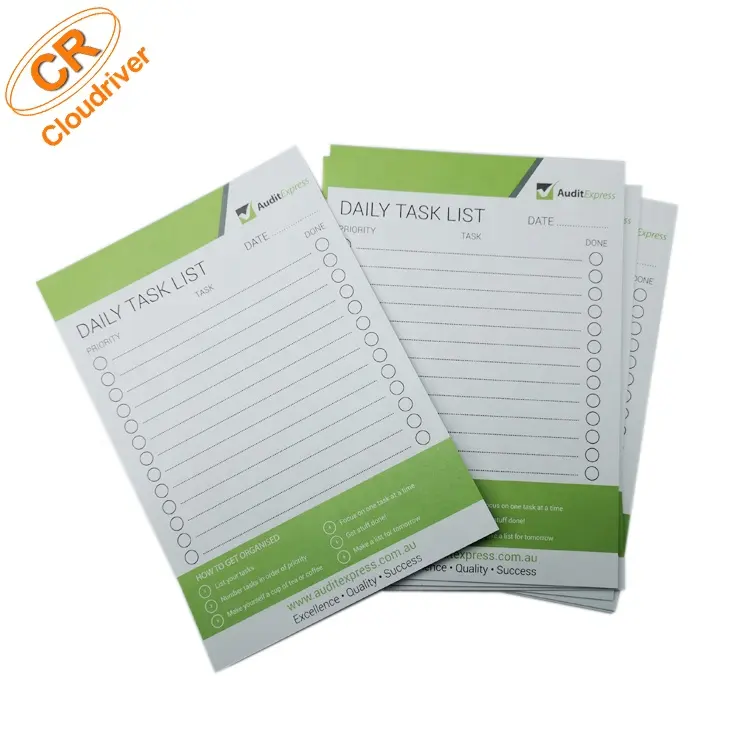 A4 / A5 / A6 Notepad Cheap Custom Logo Printed School Office Planner Note Pads To Do List Paper Notepad Shopping List Notepad