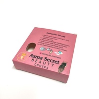 Étui à lentilles de contact beauté Lentilles de contact Taille et conception personnalisées Lentilles de boîte en papier rose