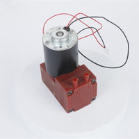 Pompa vakum tekanan negatif, mesin bekam tekanan tinggi Motor DC 12v/24v kepala ganda