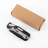 Mini-pince pliante multifonction en acier inoxydable avec clé, ouvre-bouteille, couteau, scie, lime et mousqueton pour le camping en plein air et les voyages en voiture