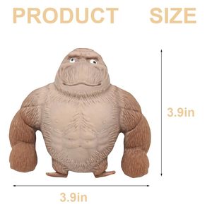 Paquete <span class=keywords><strong>de</strong></span> 2 divertidos regalos para descomprimir y apretar <span class=keywords><strong>bolas</strong></span> sensoriales <span class=keywords><strong>de</strong></span> estrés Fidget Toy Squishy Monkey Stress Balls para niños y adultos - Product Image 2