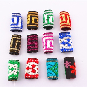 Ruyan africain femmes fille Dreadlock perles cheveux tresse redoute tissu coloré tresse manchette tissu tressage cheveux accessoires - Product Image 2