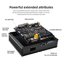 Mini PC industrial 64GB DDR4 RAM Win 11 BIOS Intel Core I5/i7 6 COM Computadora integrada sin ventilador con estado de stock