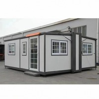 Maison conteneur moderne préfabriquée en acier, portable et extensible, 20, 30 ou 40 pieds, 4 chambres, anti-corrosion, étanche