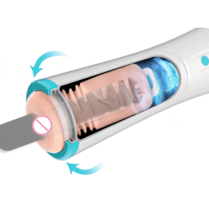 Handvrije Elektrische Stuwende Mannelijke Masturbatie Speelgoed Realistische <span class=keywords><strong>Vagina</strong></span> <span class=keywords><strong>Ass</strong></span> Automatische Telescopische Mannelijke Masturbator Cup - Product Image 3