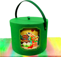 Caja de papel impresa con logotipo de Año Nuevo chino personalizado, laminación mate en relieve, revestimiento UV, cesto de maleta, caja de regalo, cinta de embalaje