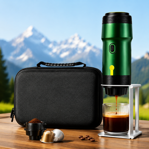 Cordless Capsule Coffee <b>Machine</b> Pass Through Power with Storage Bag Stand 3 in 1 Portable Coffee Maker For Outdoor Adventure - Product Image 1