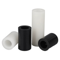 PTFE/Nylon Spacer M4 028 Kunststoff LED Spacer Abstands halter 10mm 20mm Runde LED Kunststoff Abstands halter Weiß Schwarz Kunststoff Ring Spacer