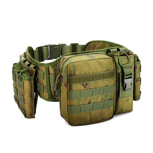 Conjunto de cintura táctica al aire libre, cinturón de caza desmontable resistente al desgaste, MOLLE camuflaje Oxford tela impermeable CS cinturón de entrenamiento - Product Image 5