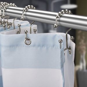 2023 Wholesale Rust-proof Waterproof High Quality Decorative Brushed Nickel Double-sided Shower <b>Curtain</b> Hooks - Product Image 5