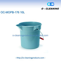 Ember Plastik Bulat Serbaguna O-Cleaning 10L dengan Corong dan Pegangan untuk Cuci Mobil/Pembersihan Dalam Ruangan/Mengepel/Penyimpanan