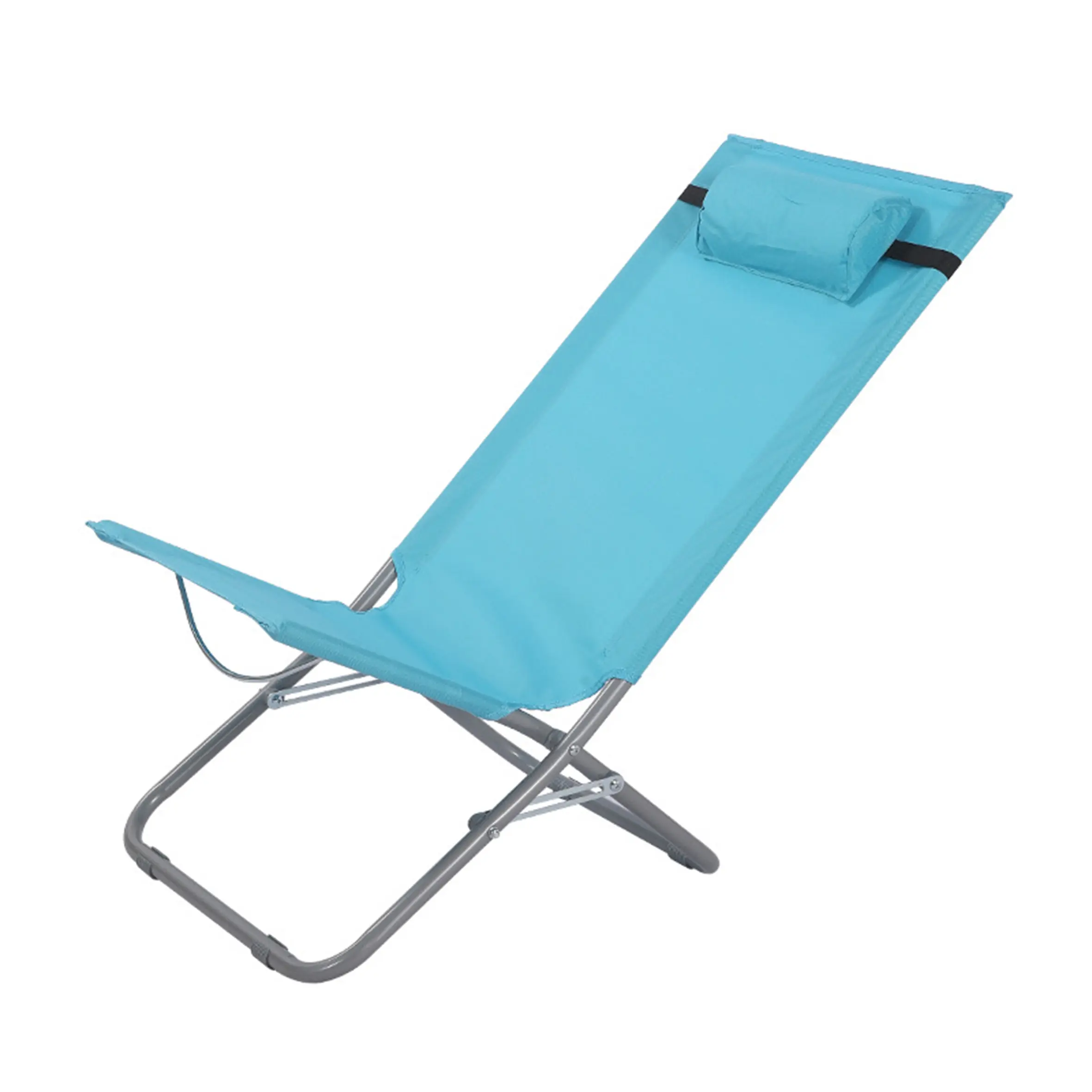 2023 производитель, новый стиль, складные стулья из полиэфирной ткани со стальными трубками для взрослых, складные полумесяцы для кемпинга/