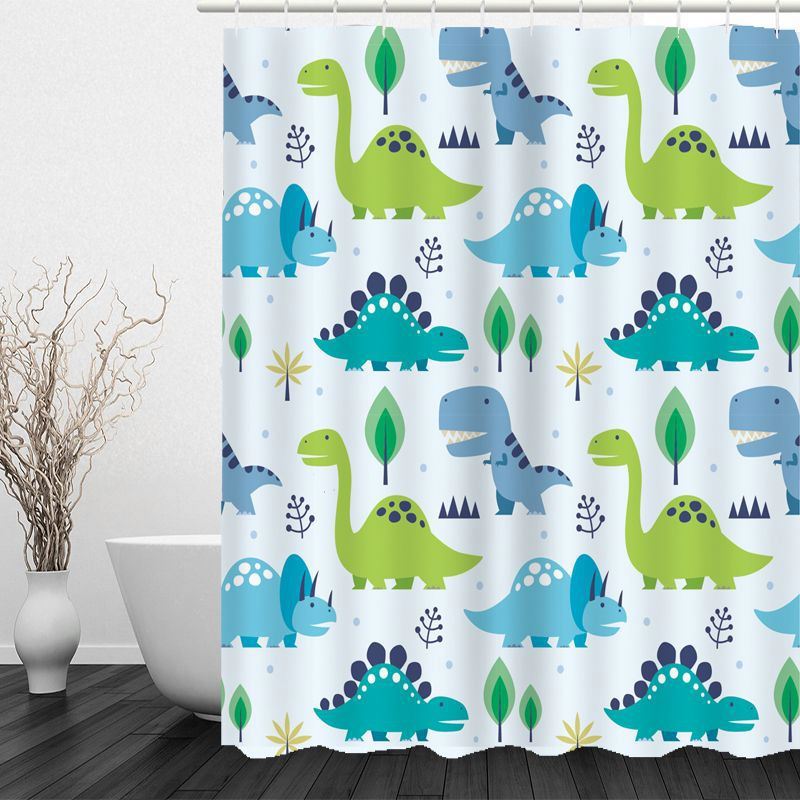 Factory Price Trees Toilet And The Thanksgiving Sublimation Set Blank Solid Shower Curtain Tropical