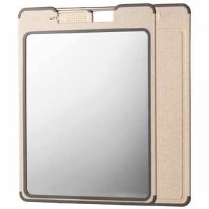 Ensemble de couverts en gros, planche à découper double face antidérapante en acier inoxydable 304 avec manche et aiguiseur intégré - Product Image 1