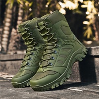 BAEWOON TB33 Bottes tactiques d'extérieur grande taille pour hommes, tendance, antidérapantes, résistantes à l'usure, avec doublure en maille, pour l'escalade et le désert