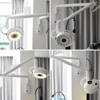 Lampe médicale électrique mobile sans ombre à fixation murale, type suspendu au plafond, pour clinique dentaire, clinique vétérinaire, lumière portable pour salle d'opération