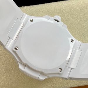 Montre-bracelet de luxe pour femmes et hommes, cadran dégradé, en céramique, boîtier octogonal de 40 mm, mouvement automatique, affichage de la date, étanche, montre tendance - Product Image 4