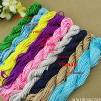 Cordon en nylon de 1,5 mm pour nœuds chinois, macramé, bracelet tressé, fil DIY pour perles de jade, accessoires et bijoux