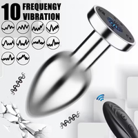 Best-seller - Vibromasseur anal télécommandé - Stimulation de la prostate - Vibromasseur anal de grande taille - Jouet sexuel anal pour homme et femme