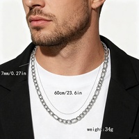 Collier pour homme en acier inoxydable de haute qualité, chaîne torsadée serpent ronde de 60 cm, collier à maillons cubains épais