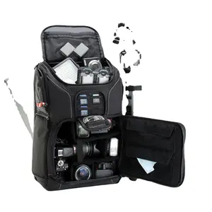 Free Sample BSCI 2024 men bags factory manufacture Professional Camera Bag Travel digital waterproof camera backpack