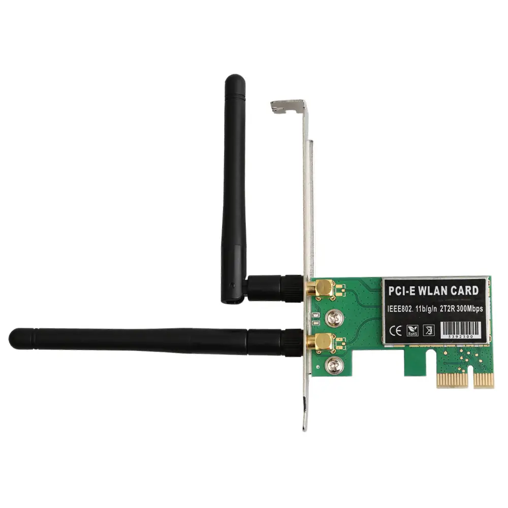 300 Mbps Express PCI Pci-e 802.11a/B/G/N WLAN Nirkabel Wifi Antena Adaptor untuk Mac desktop Laptop