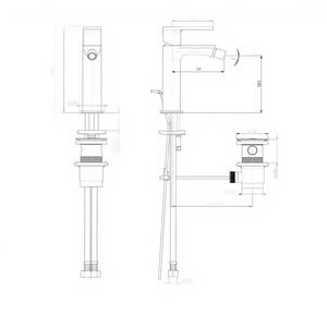 เครื่องผสมโครเมียมบิเดต์ จอย มิกเซอร์ พร้อมพิเลตต้า-ฟราเตลลี ฟราตตินี (ระบบขับเคลื่อนแบบโมโนคอมมานด์ทองเหลือง) - Product Image 1